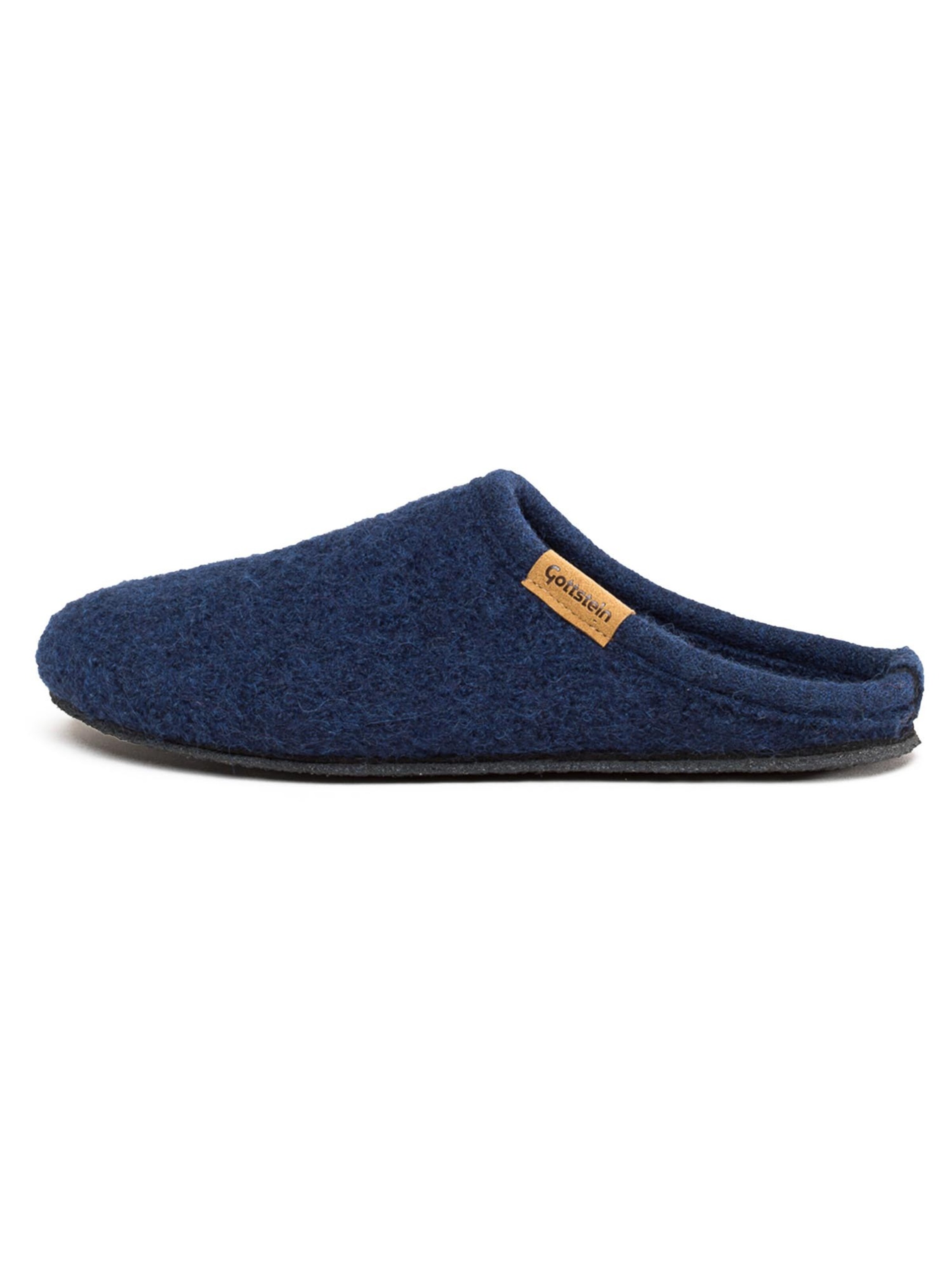 Gottstein Slippers 'Alpine Light' in Blue: front
