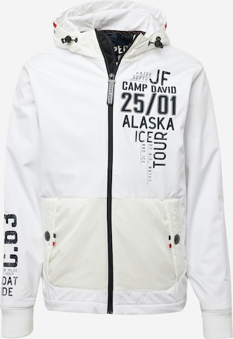 CAMP DAVID Between-Season Jacket in White: front