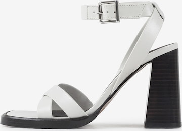 BRONX Strap Sandals in White: front