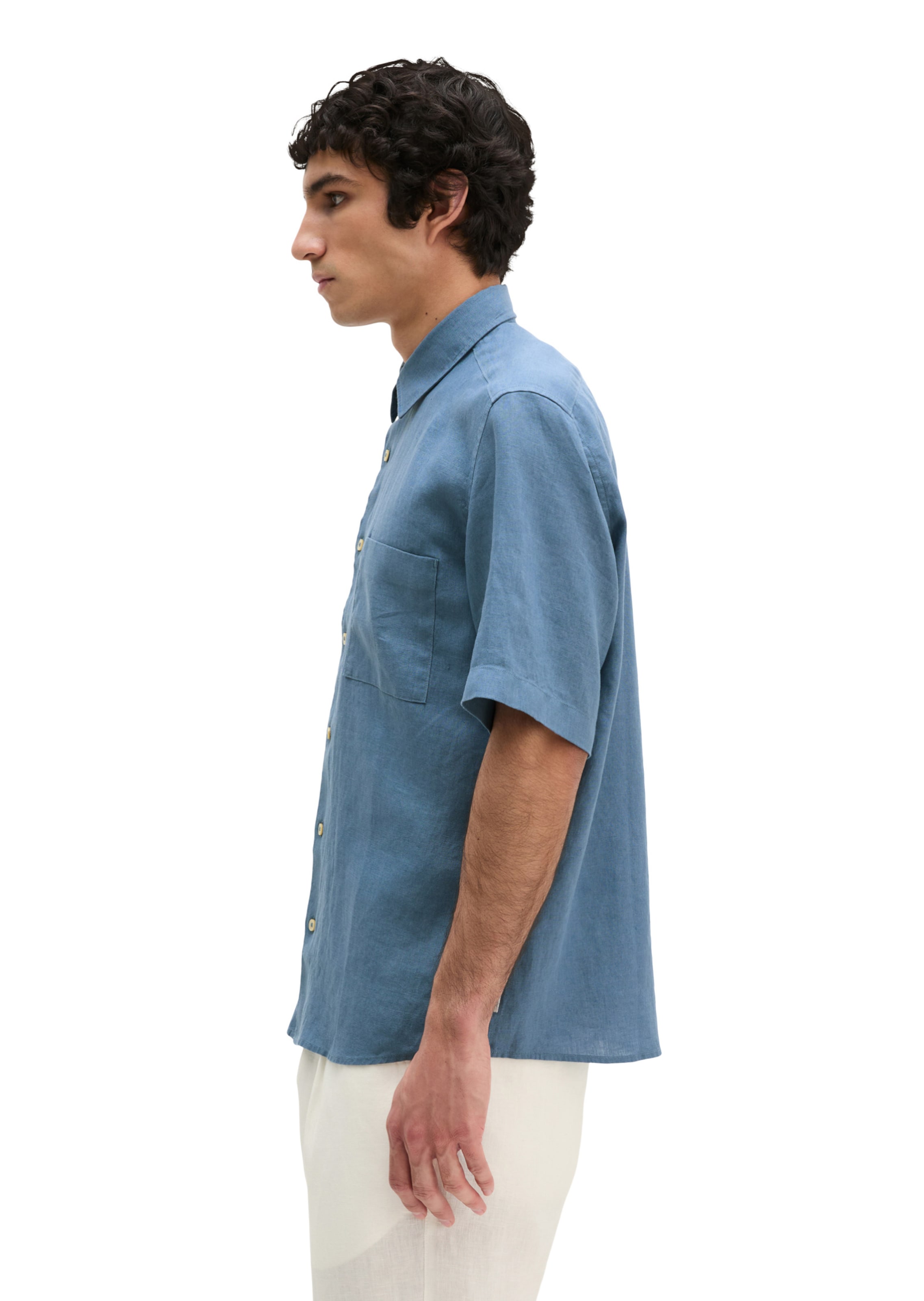 Marc O'Polo Regular fit Button Up Shirt in Blue