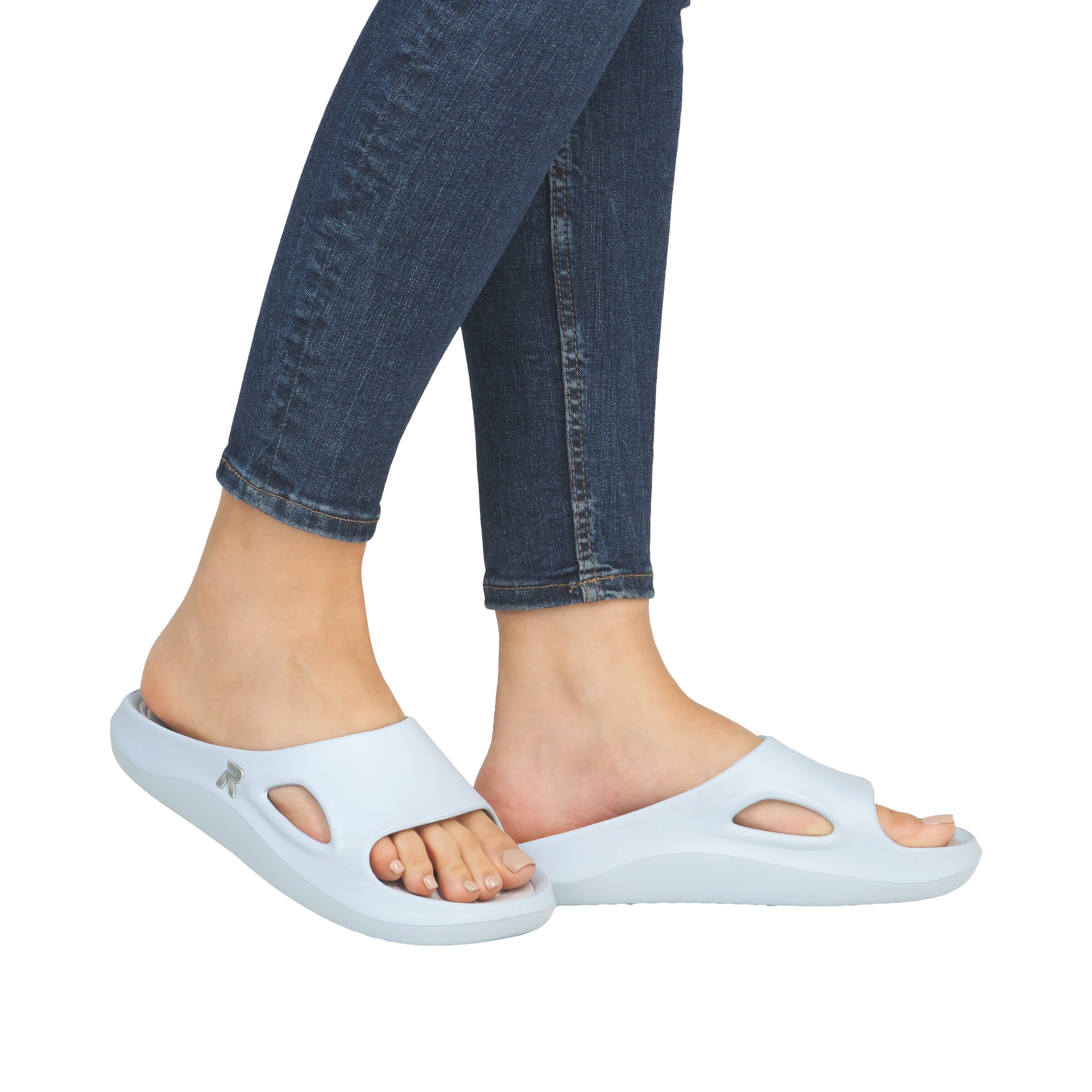 Mule Rieker Sport en bleu