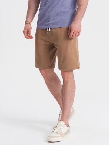 Ombre Regular Sportbroek in Bruin