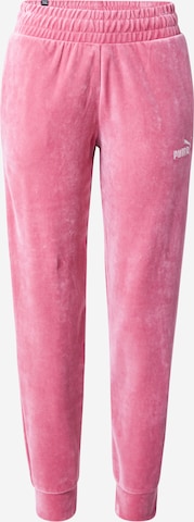 PUMA - Tapered Pantalón deportivo en rosa: frente