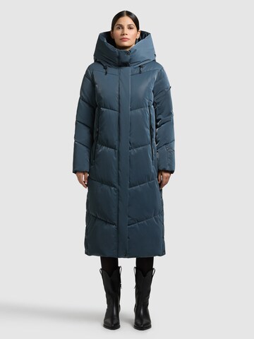 khujo Zimní kabát 'Pulset Shiny' – zelená