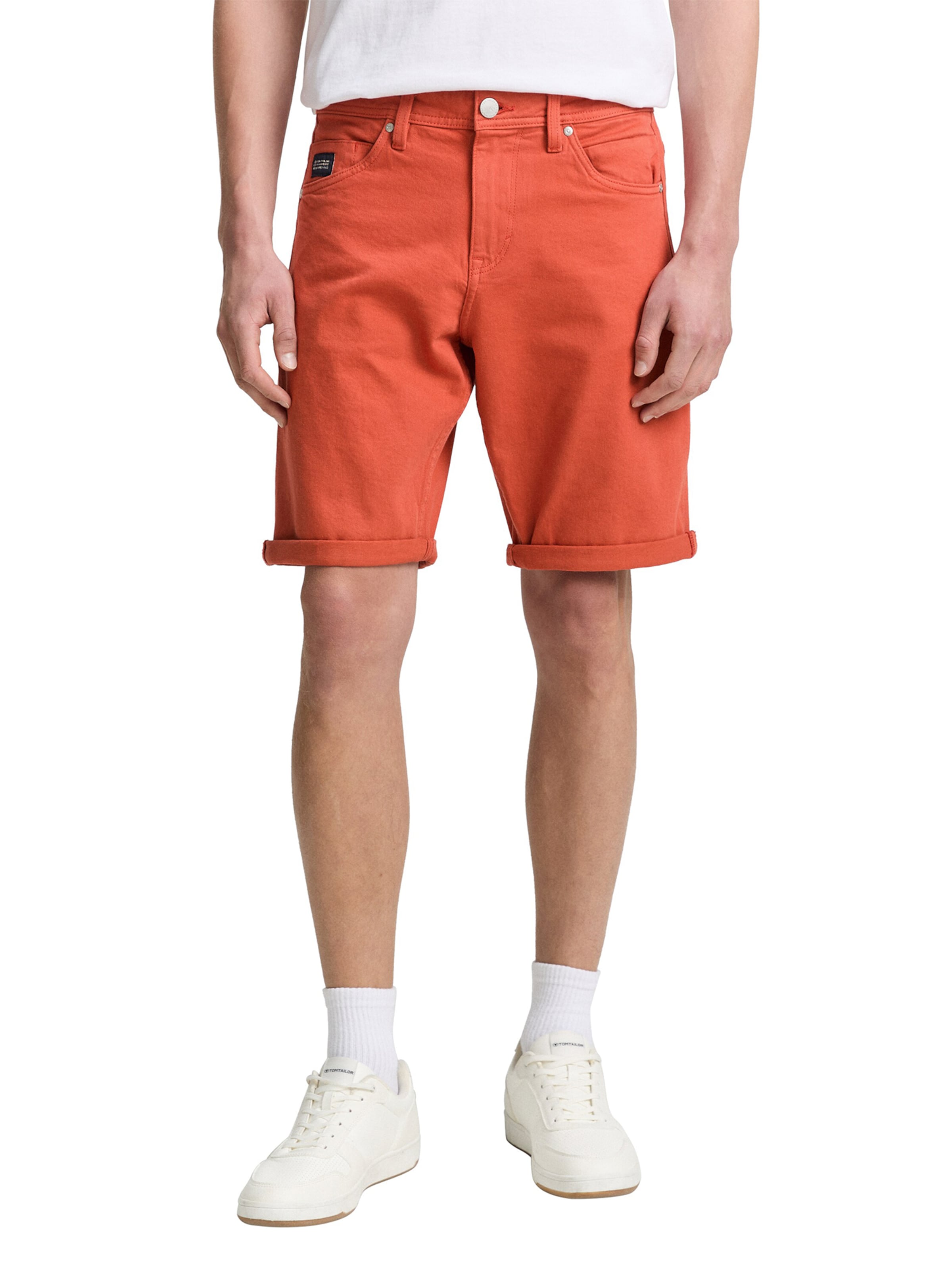 TOM TAILOR Normalny krój Jeansy 'MORRIS' w kolorze pomarańczowy: przód