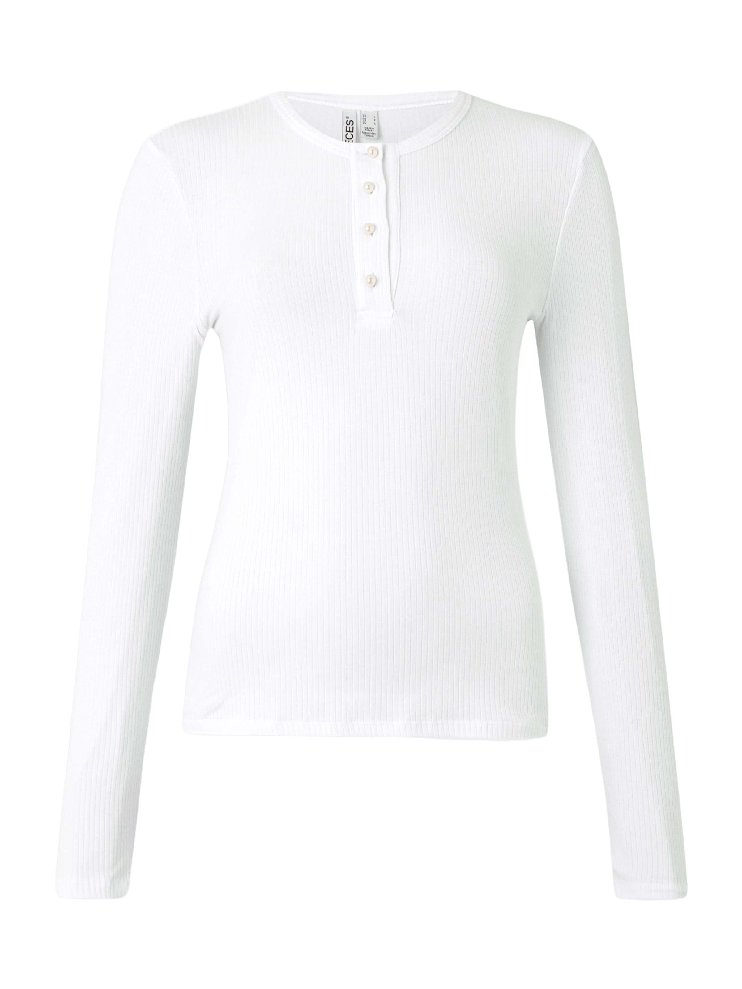 PIECES Shirt 'PCKITTE' in Wit: voorkant