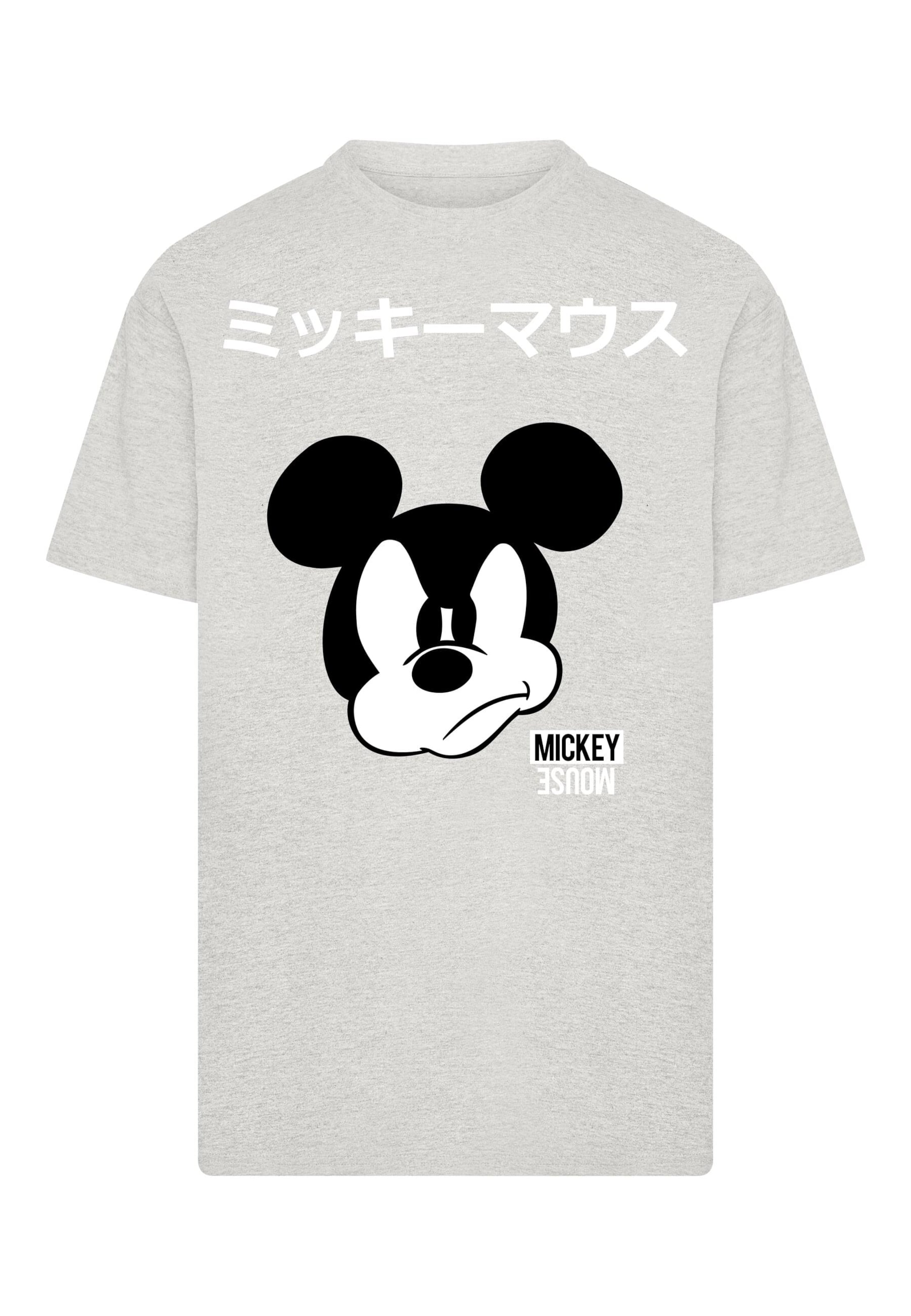 Merchcode Póló 'Mickey Mouse Japanese' - szürke: elől