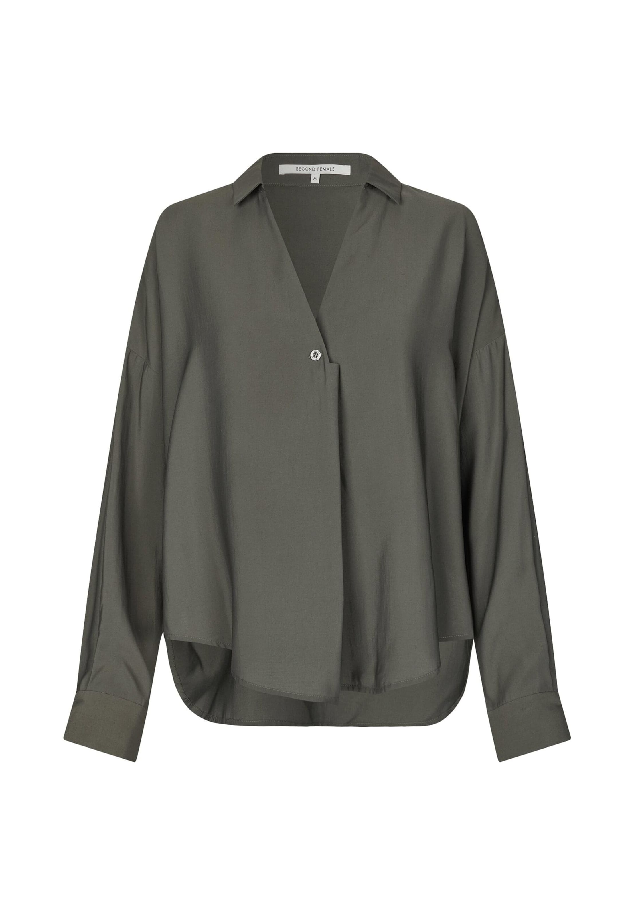 Camicia da donna 'Timeline' di SECOND FEMALE in grigio: frontale