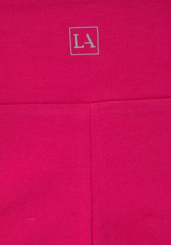 LASCANA Skinny Sporthose in Pink