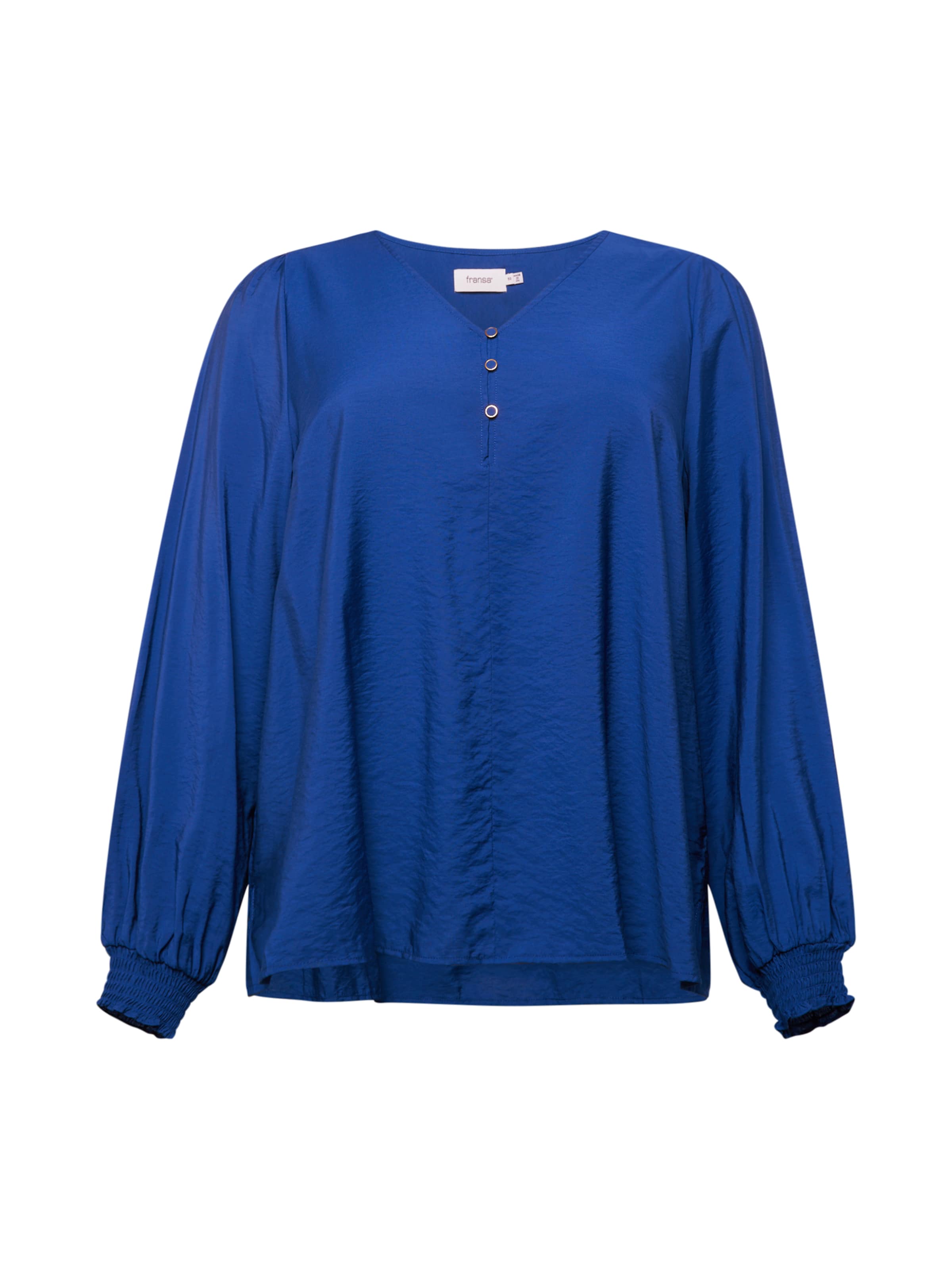 Fransa Curve Blouse 'NITA' in Blue: front