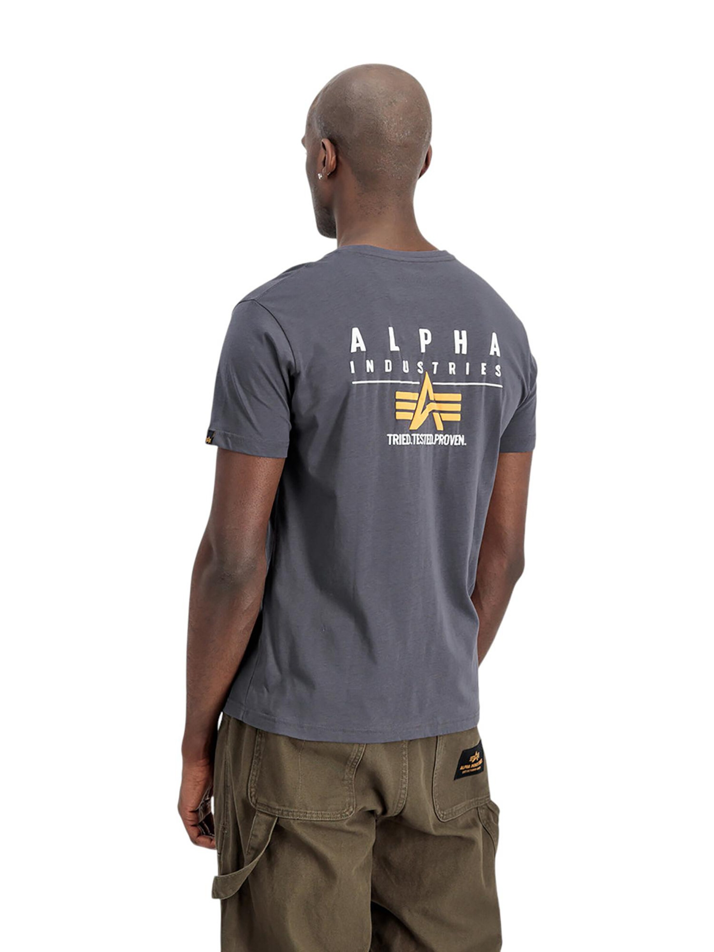ALPHA INDUSTRIES T-Shirt in Grau