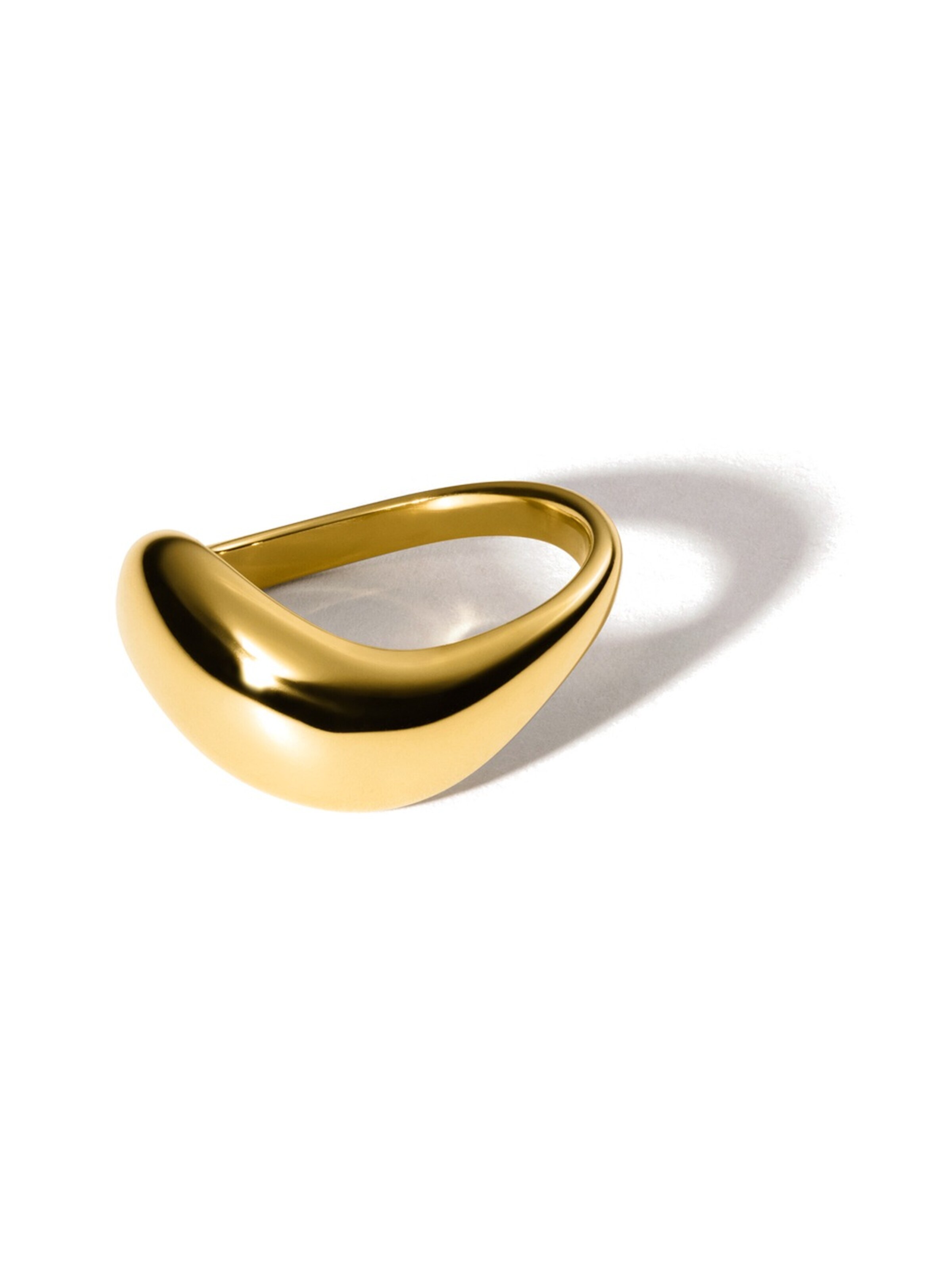 hiBALI Ring 'Chunky Curvy'‌‌‌‌‌ in Gold: Vorderseite