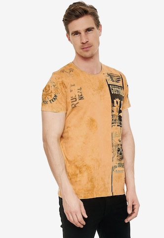 Rusty Neal Shirt in Bruin: voorkant