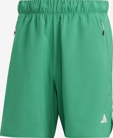 Regular Pantalon de sport 'Train Icons 3-Stripes' ADIDAS PERFORMANCE en vert : devant