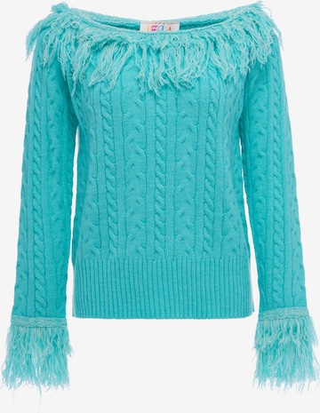 IZIA - Jersey en azul: frente