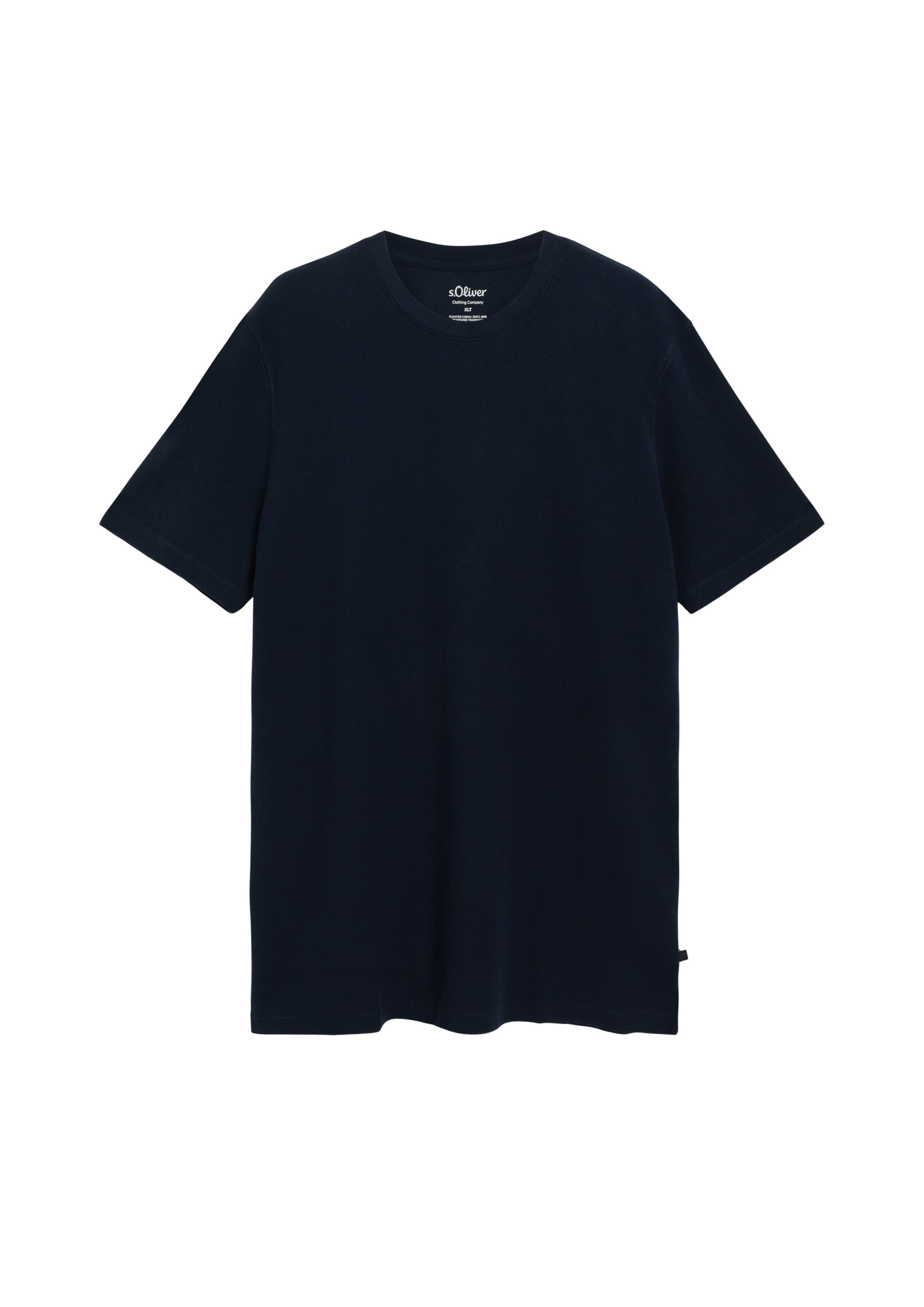 s.Oliver Men Big Sizes Shirt in Blue: front