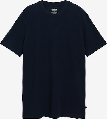 s.Oliver Men Big Sizes T-Shirt in Blau: Vorderseite
