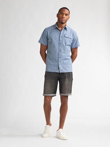 Petrol Industries Regular Fit Hemd 'Tracker' in Blau