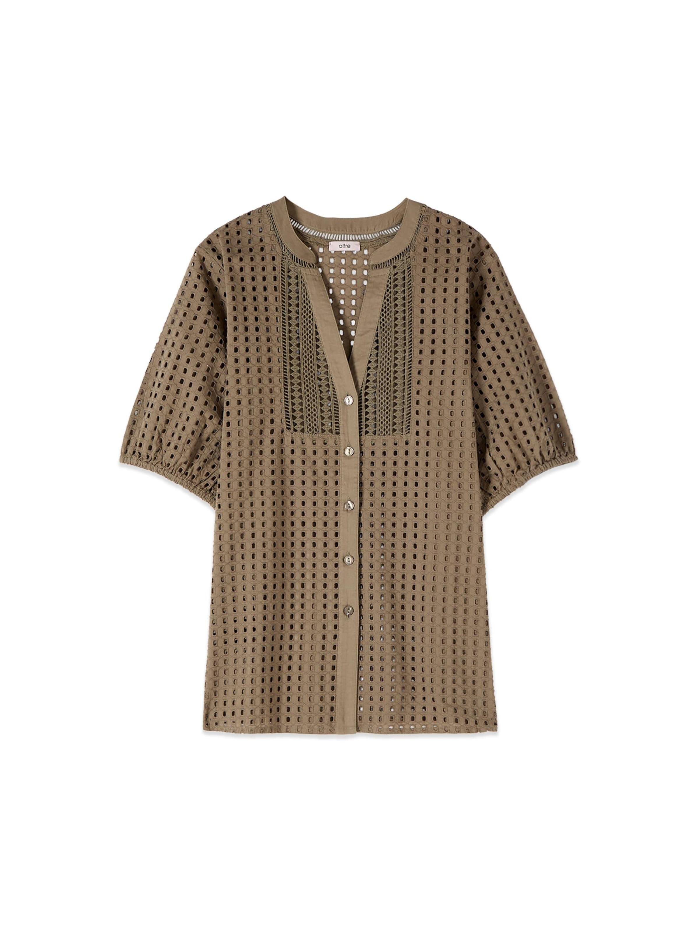 oltre Blouse in Green: front