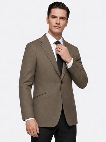 ALLTHEMEN Regular fit Suit Jacket 'Fadenlauf' in Green