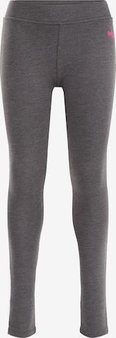 WE Fashion - Skinny Leggings em cinzento: frente