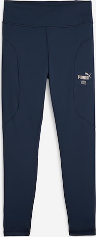 PUMA Skinny Sportbroek in Blauw: voorkant