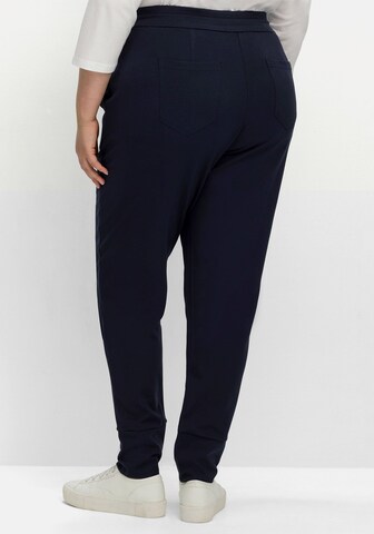 SHEEGO Slim fit Pleat-Front Pants in Blue