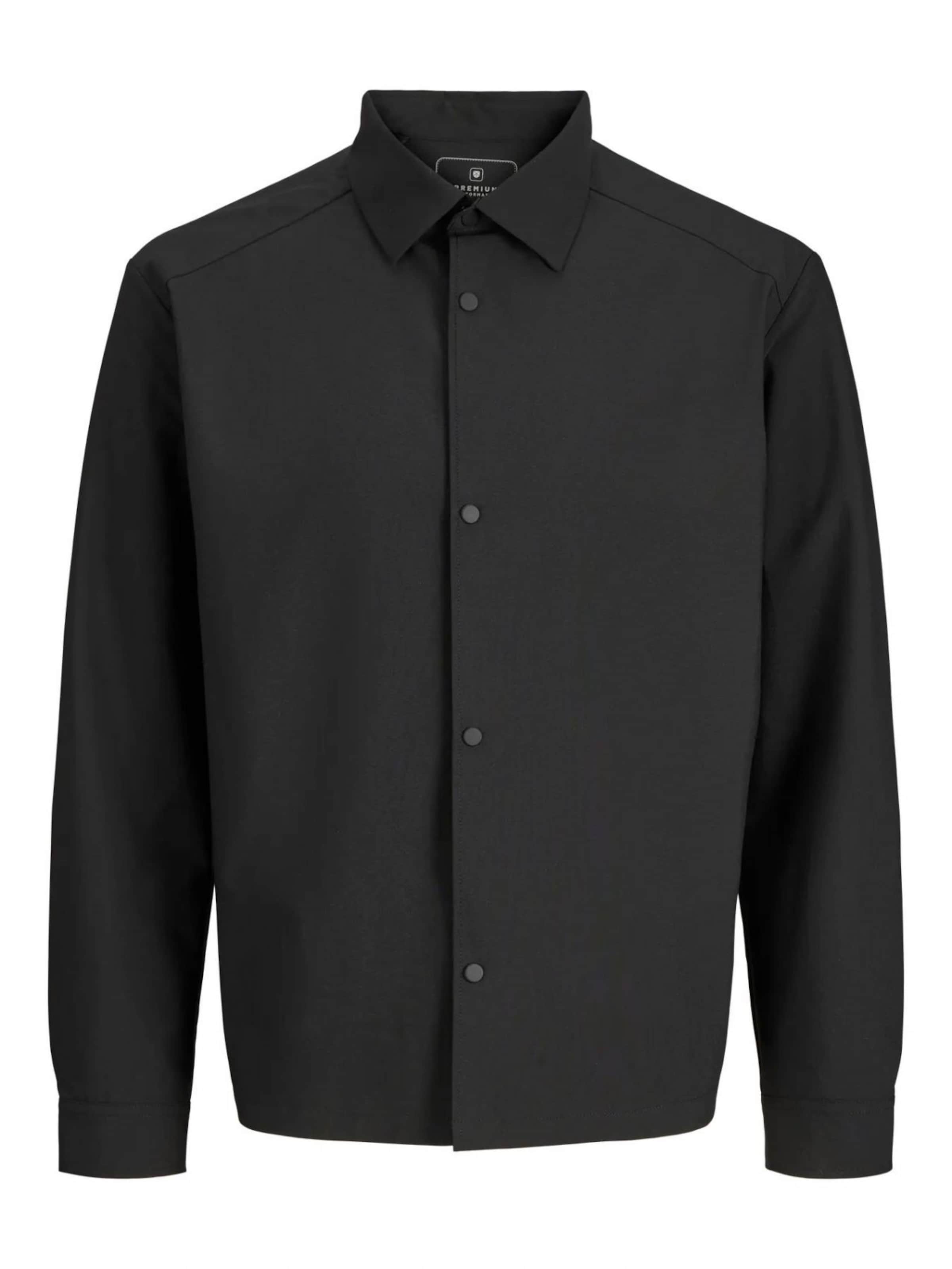 Regular fit Camicia business di Jacks & Jones in nero: frontale