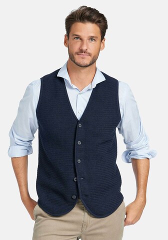Louis Sayn Strickweste Strickweste in Blau: Vorderseite