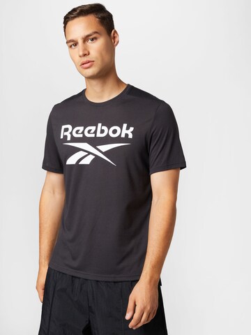 T-Shirt fonctionnel Reebok en gris : devant