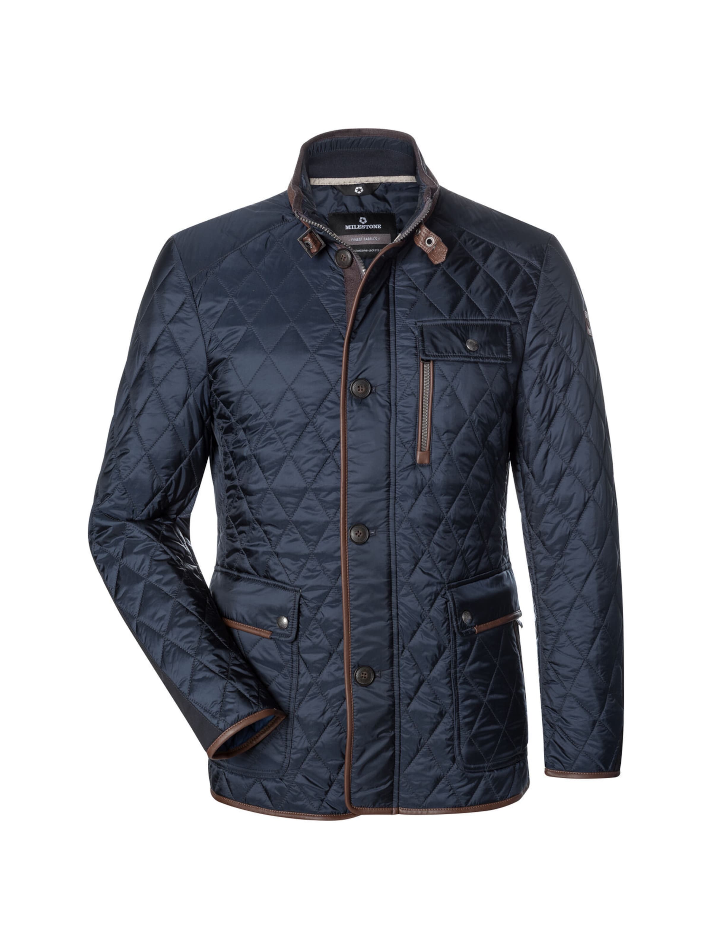 Veste d’hiver 'Leonido' MILESTONE en bleu : devant