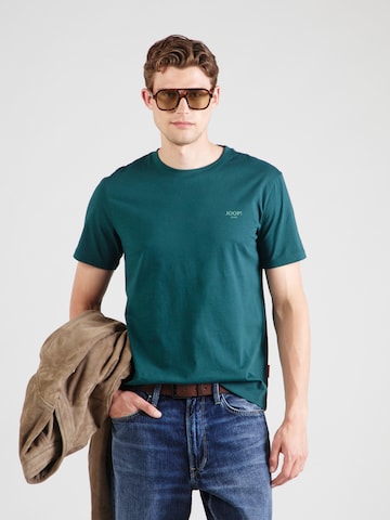 JOOP! Jeans T-shirt 'Alphis' i grön: framsida