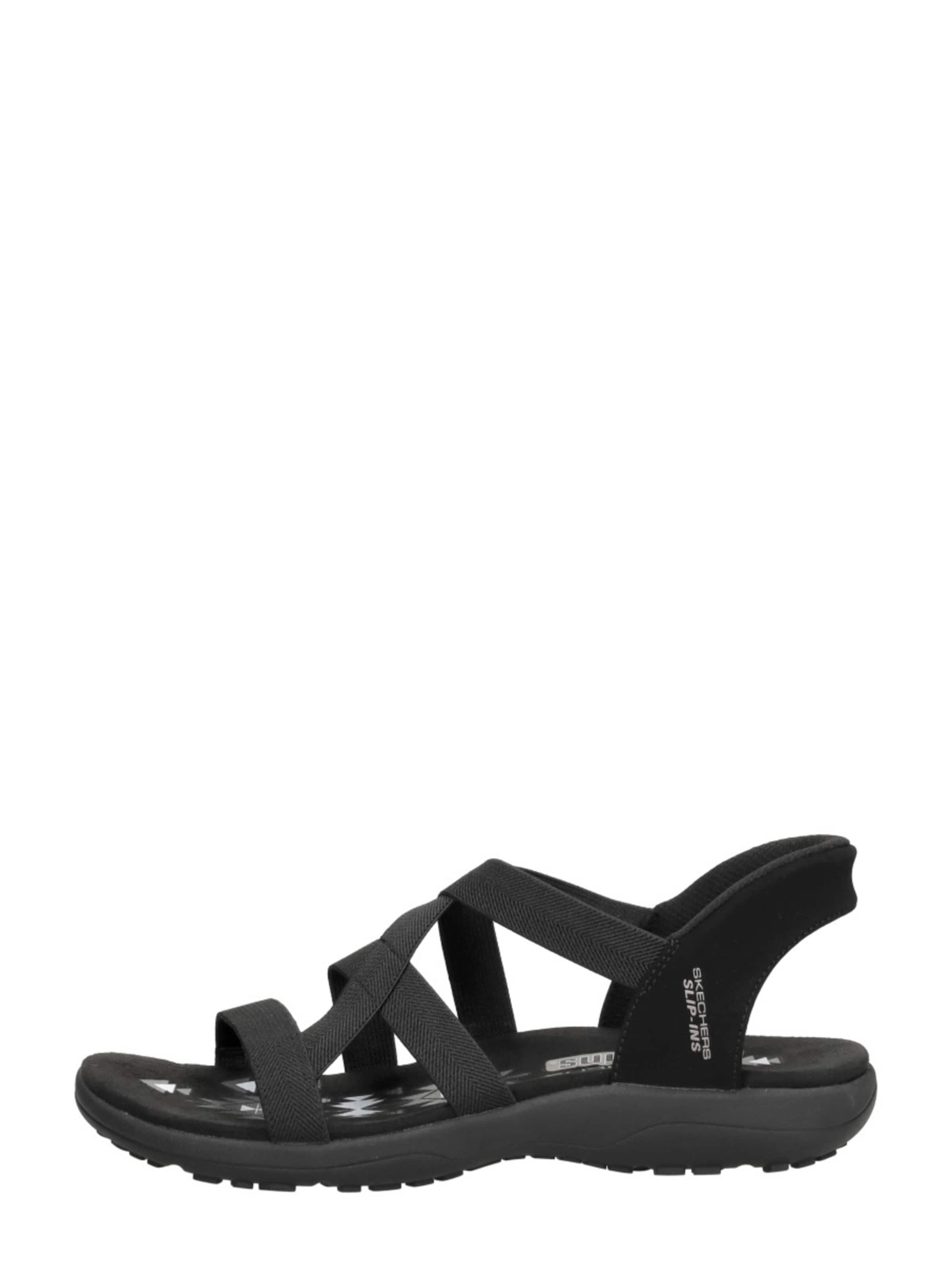 SKECHERS Sandaal 'Slip-Ins: Reggae Slim' in Zwart