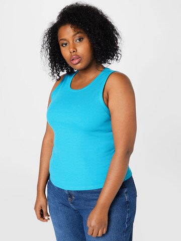 Top di Forever New Curve in blu: frontale