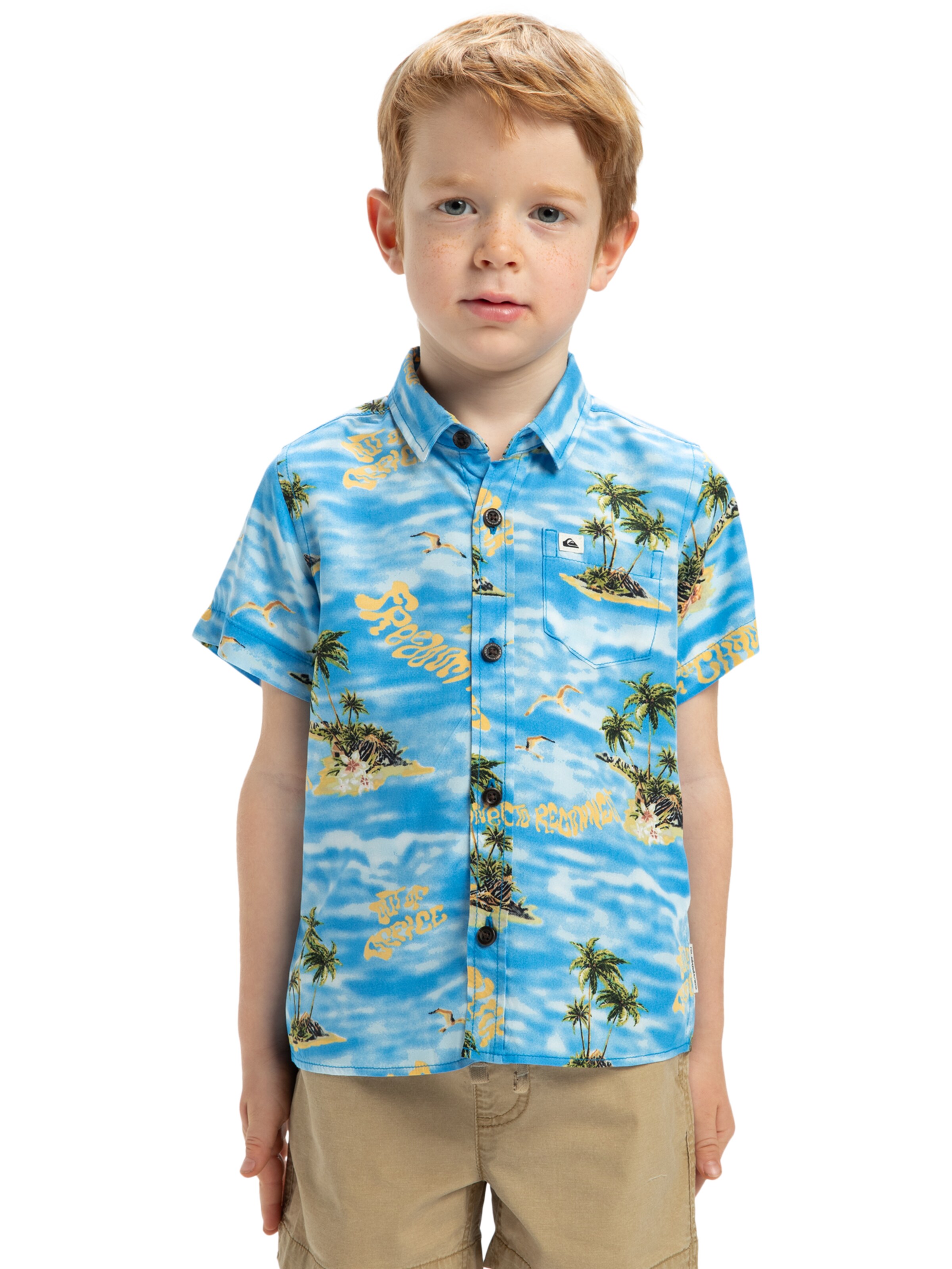 Coupe regular Chemise 'Safe Paradise' QUIKSILVER en bleu : devant