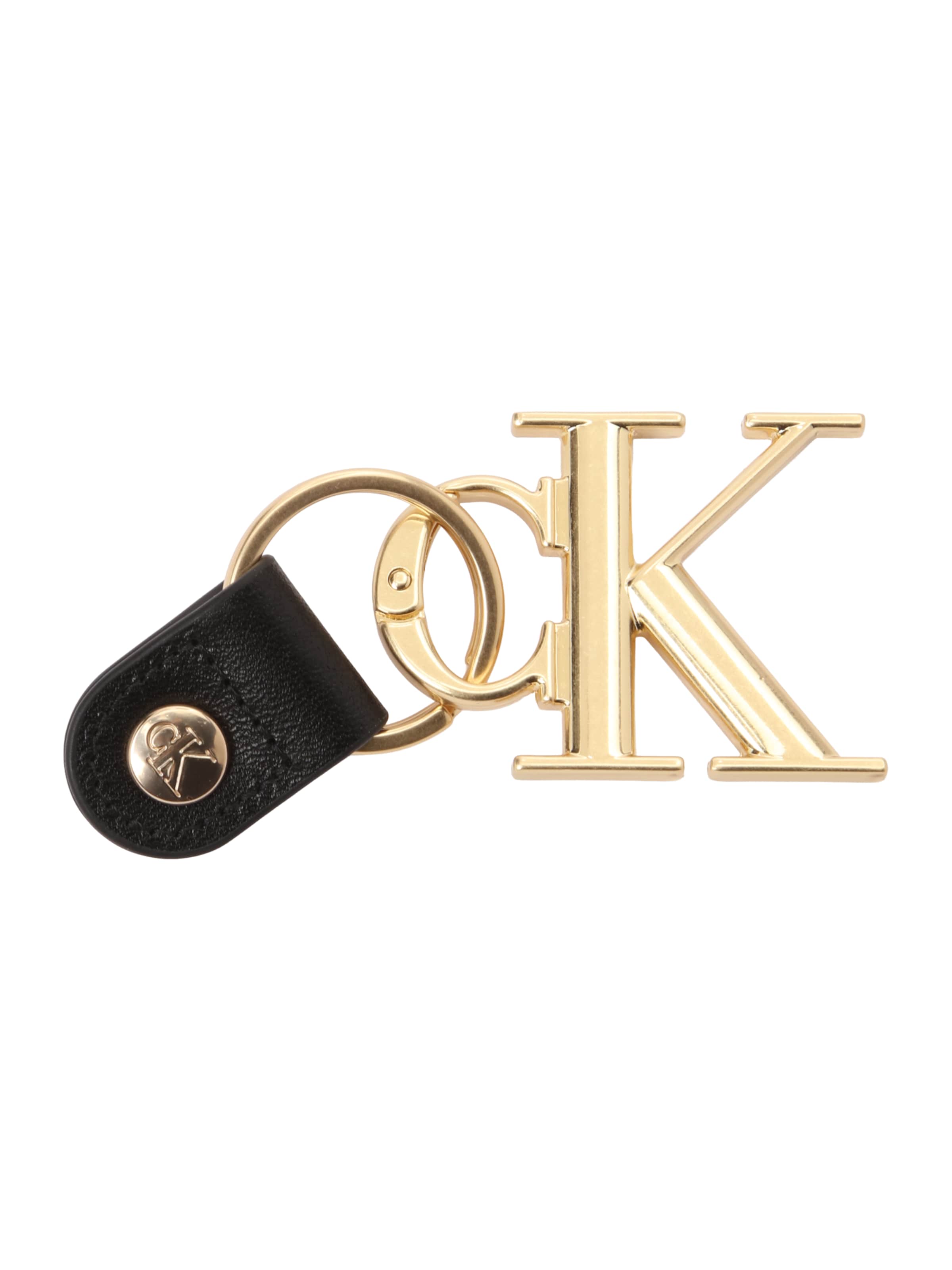 Calvin Klein - Porta-chave 'BOLD' em ouro: frente
