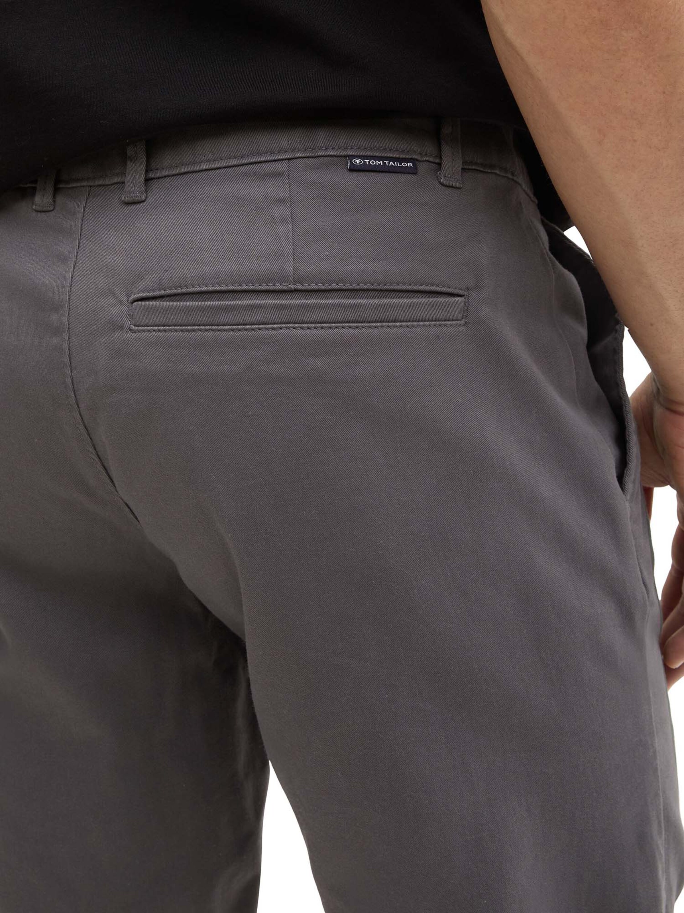TOM TAILOR Slimfit Chino kalhoty – šedá