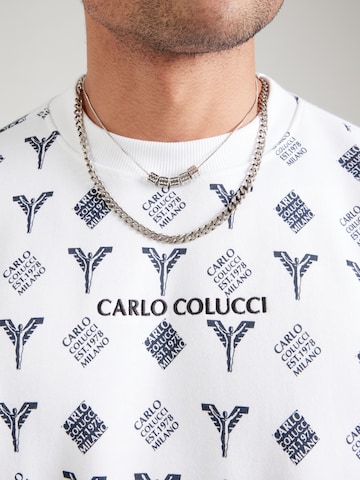 Carlo Colucci Sweatshirt 'Faistnauer' i vit