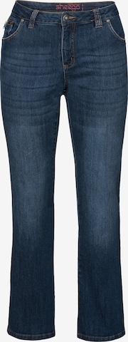 SHEEGO Bootcut Jeans 'Maila' in Blau: predná strana