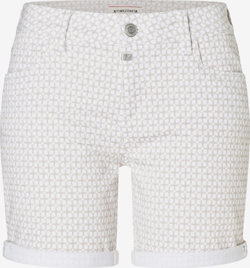 Regular Pantaloni 'Alexa' de la TIMEZONE pe alb: față
