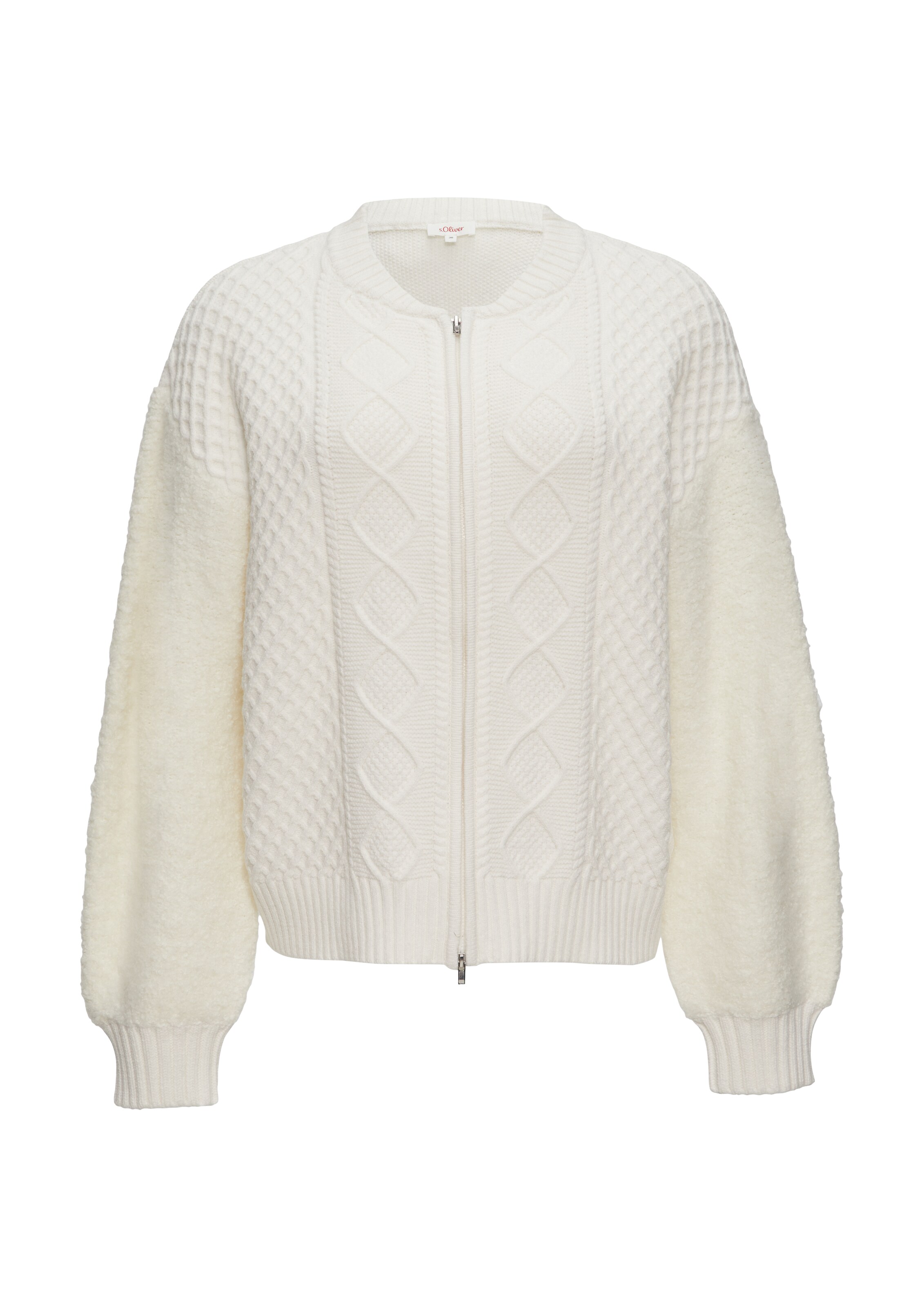 s.Oliver Strickjacke in Beige: Vorderseite