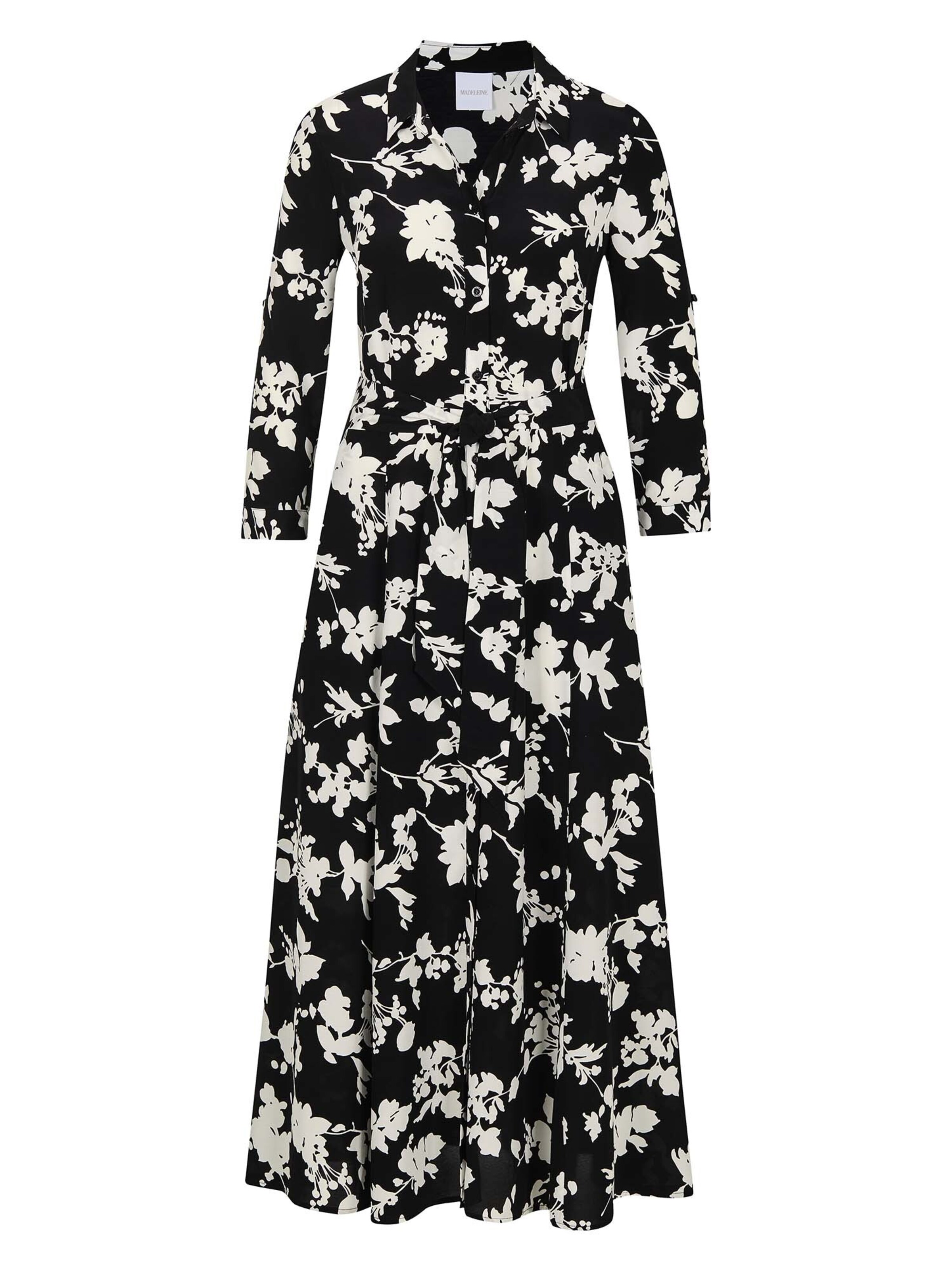 MADELEINE Blousejurk in de kleur Zwart / Wit, Productweergave