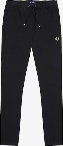 Fred Perry Regular Pants in Black: front