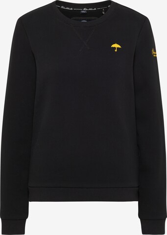 Sweat-shirt Schmuddelwedda en noir : devant