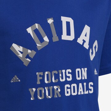 ADIDAS SPORTSWEAR Performance shirt 'Graphic' in Blue