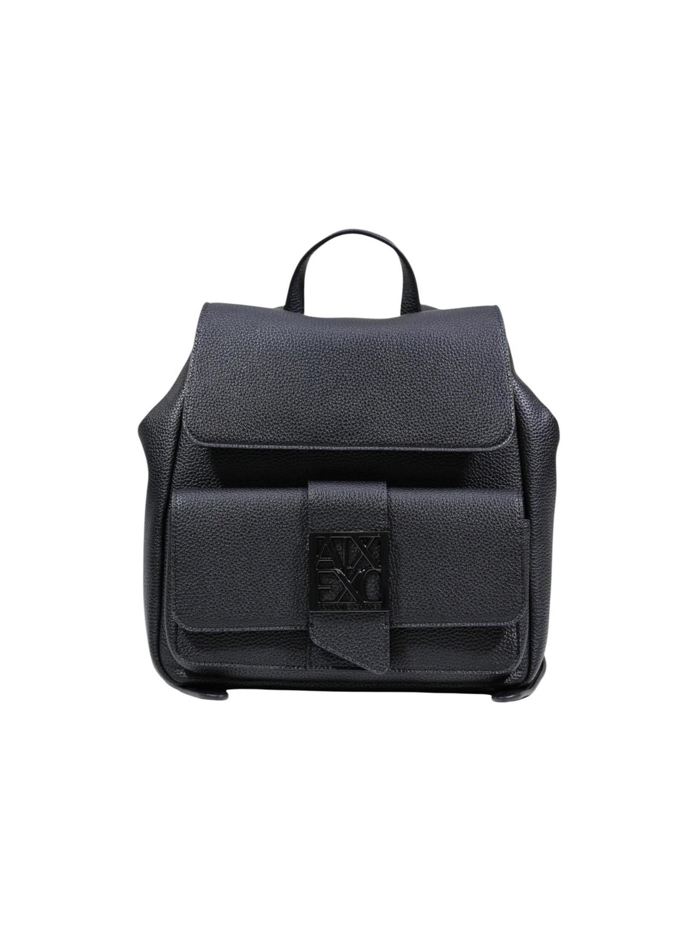 ARMANI EXCHANGE Rygsæk i sort: forside