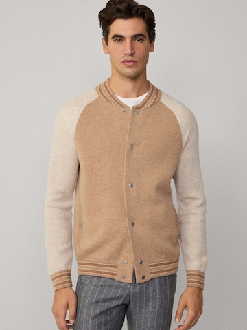 Hackett London Strickjacke in Beige: Vorderseite