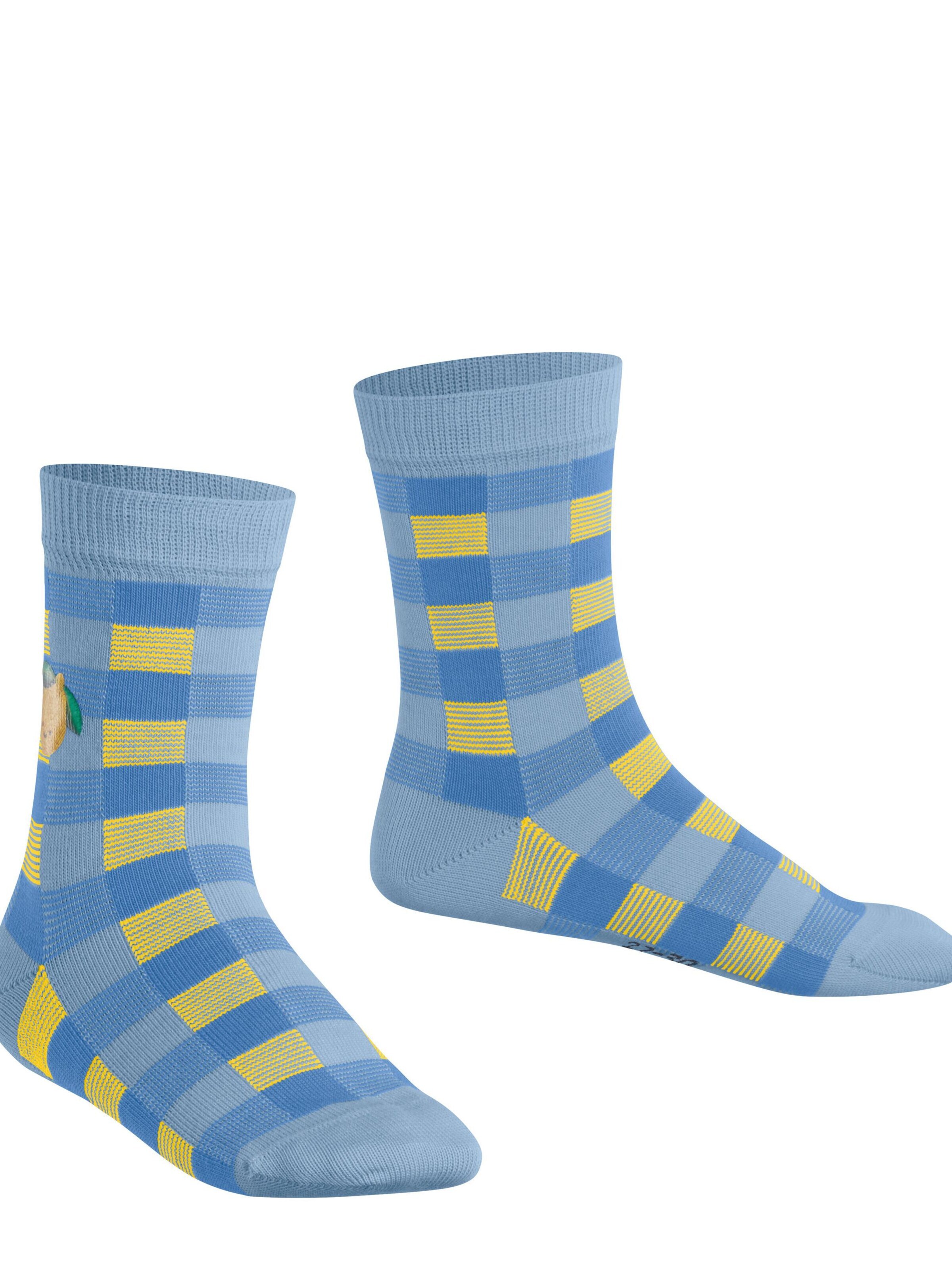 FALKE Socks 'Lemon Patch' in Blue: front