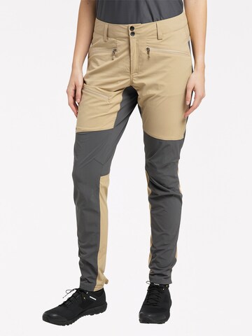 Haglöfs Regular Outdoor Pants 'Lite Flex' in Brown: front