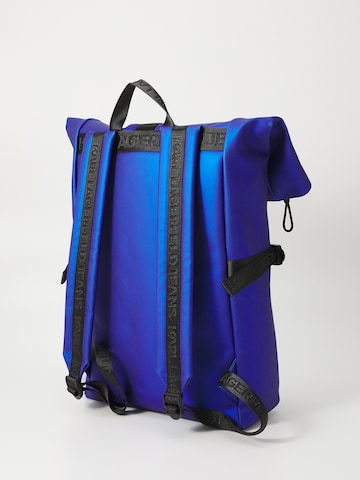 KARL LAGERFELD JEANS Backpack in Blue: back
